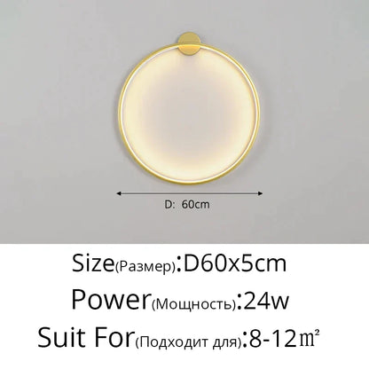 DecorBites™ Elegant Round Wall Sconces for Home Indoor Lighting