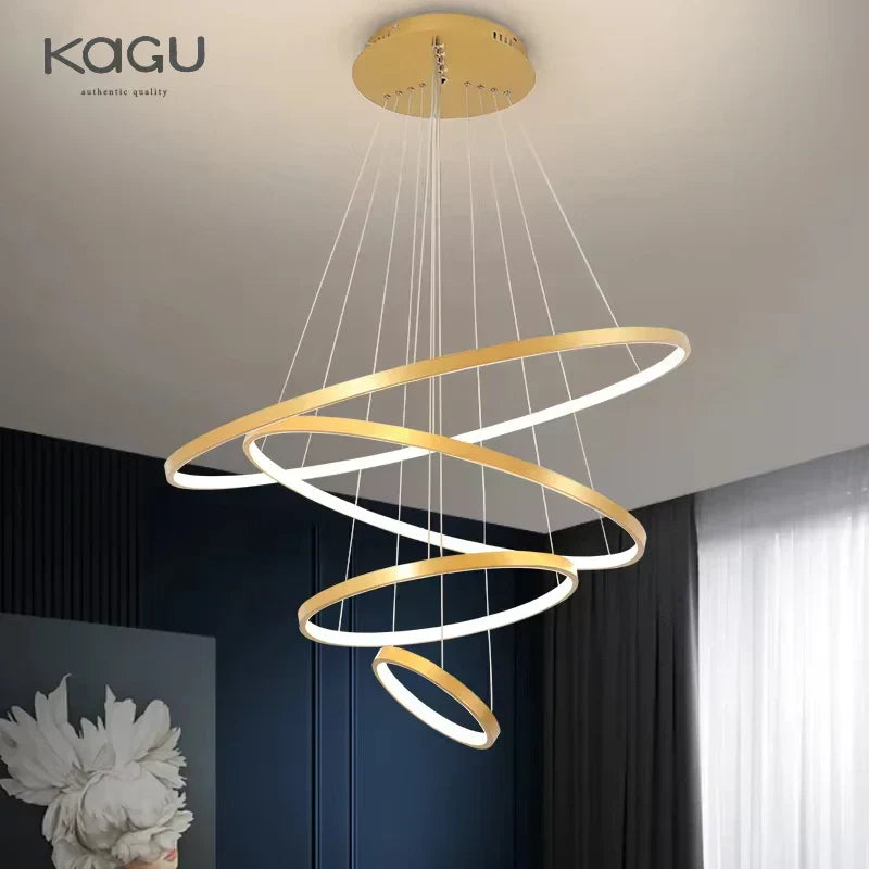 ™ LED Ceiling Chandelier Round Pendant Light for Modern Home Interior Lighting