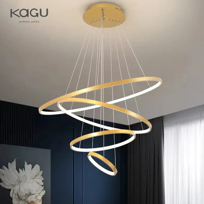 ™ LED Ceiling Chandelier Round Pendant Light for Modern Home Interior Lighting