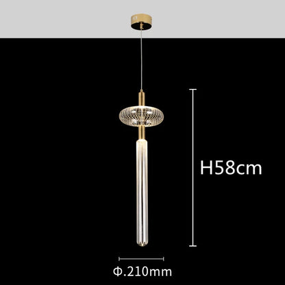 DecorBites™ Glass Tubes Chandelier LED Pendant Lamp for Modern Luxury Lighting