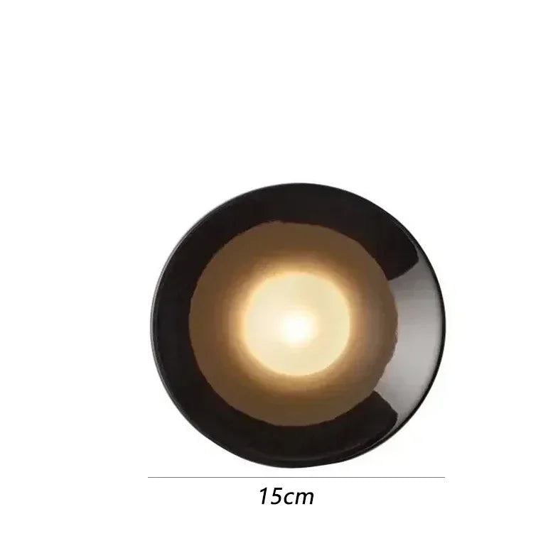 DecorBites™ Bauhaus Metal Wall Lamp Black/White 15cm/18cm for Home Living Room LED Lighting