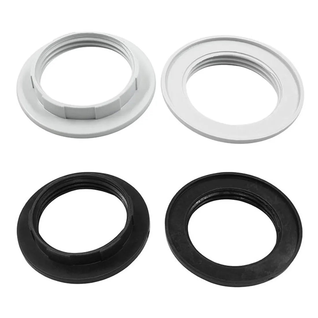 DecorBites™ Black White E27 Light Socket Ring 40mm Collar Rings for Glass Shade