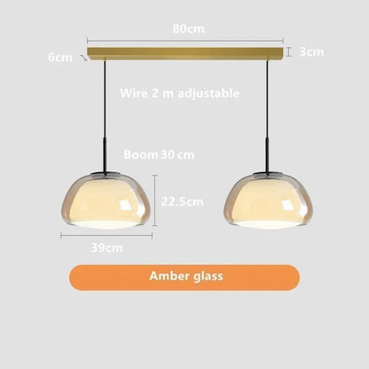 DecorBites™ Glass Jelly Pendant Lamp - Minimalist Luxury Design for Home Living Room