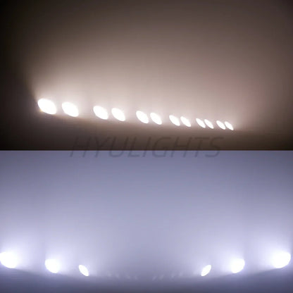 DecorBites™ 2eyes COB LED Audience Lights 2x100W 2in1 Strobe Wash Disco DJ Light
