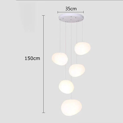 DecorBites™ Crystal Chandelier Stair Pendant Light Modern Living Room Interior Lighting