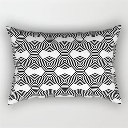 DecorBites™ Geometric Wave Line Waist Pillowcase Set