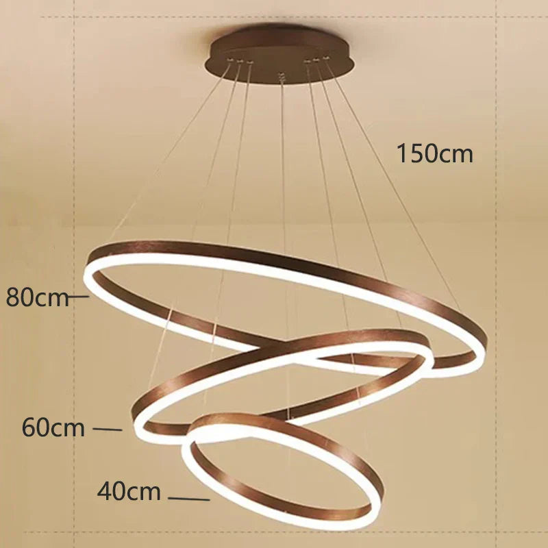 DecorBites™ Crystal Chandelier Stair Pendant Lamp Living Room Pendant Lights Interior Lighting
