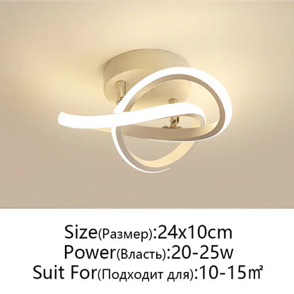 DecorBites™ LED Ceiling Lamp for Modern Spaces - Minimalist Indoor Lighting