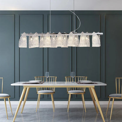 DecorBites™ Glass Pinecone LED Chandelier: Modern Art Deco Pendant Lighting