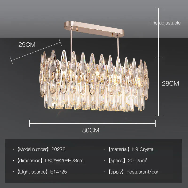 DecorBites™ Crystal Chandelier Duplex Spiral Staircase Post-modern Luxury Light