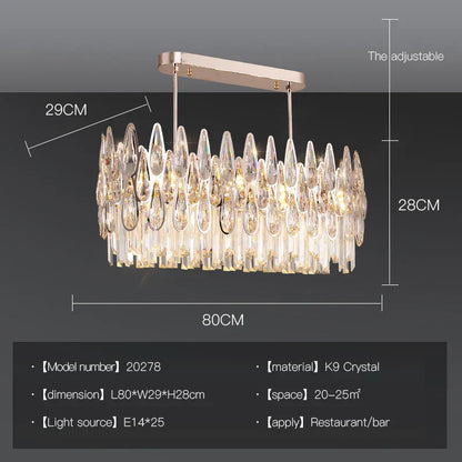 DecorBites™ Crystal Chandelier Duplex Spiral Staircase Post-modern Luxury Light