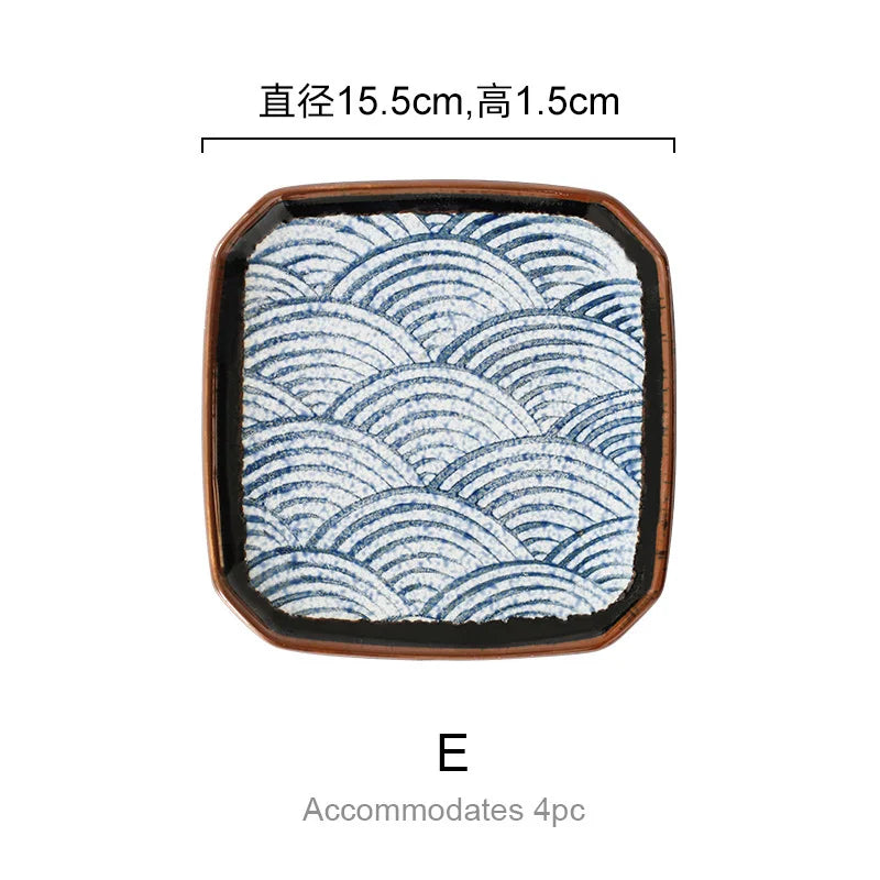 DecorBites™ Blue Ceramics Kitchen Seasoning Set