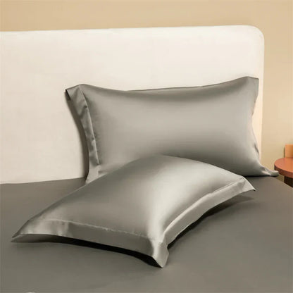 DecorBites™ Egyptian Cotton Pillowcase Set - Solid Color Pillow Shams Covers