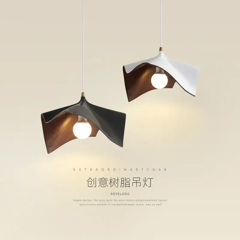 DecorBites™ Black Resin LED Chandelier Pendant Light for Living Room and Bedroom