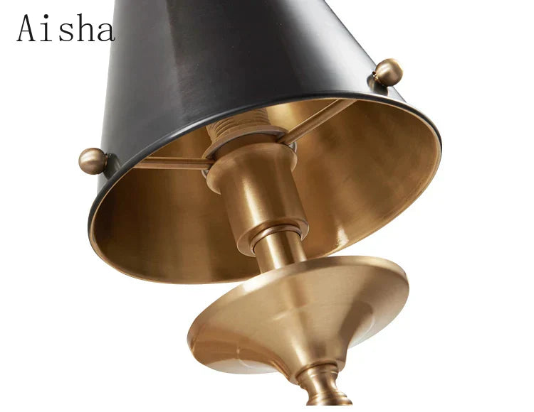 DecorBites™ Black/Gold Wall Lamp: Luxury Living Room Bedroom Staircase Light