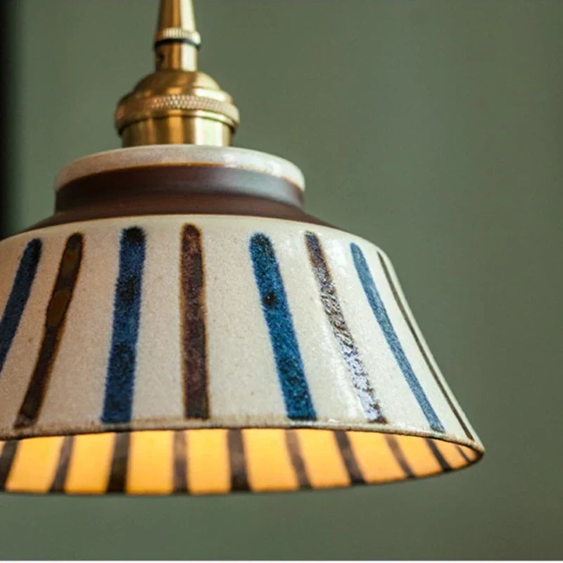 DecorBites™ Coloured Glaze Pendant Light LED Hanging Lamp for Home Dining Living Room