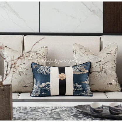 DecorBites™ Dragonfly Insects Embroidery Cushion Cover - Quaint & Elegant Style Pillow Case