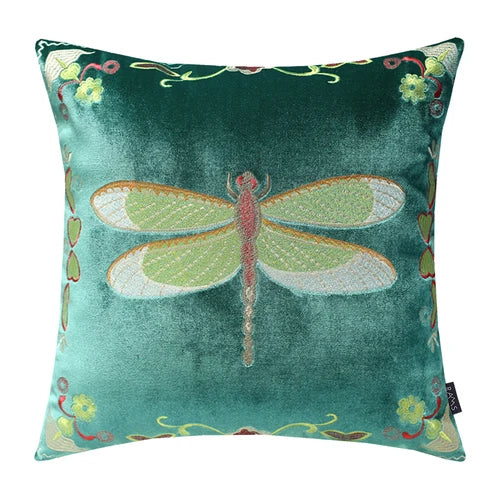 DecorBites™ Bee Embroidery Cushion Cover - Exquisite Animal Design for Sofa Decor