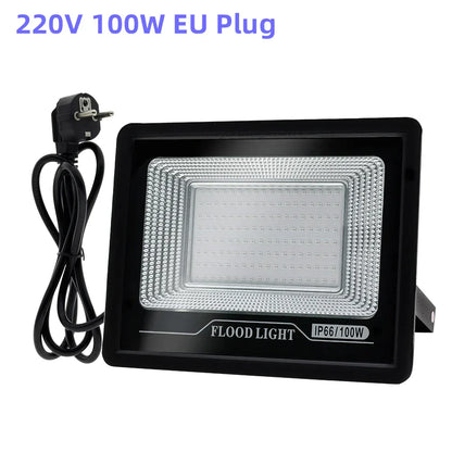 DecorBites™ 100W LED UV Black Light Flood Lamp for Party, Halloween, Xmas - 392nm
