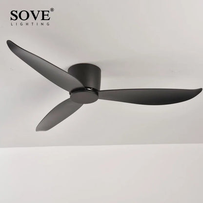 DecorBites™ 17cm White DC Ceiling Fan with Remote Control - Simple and Ultra Thin