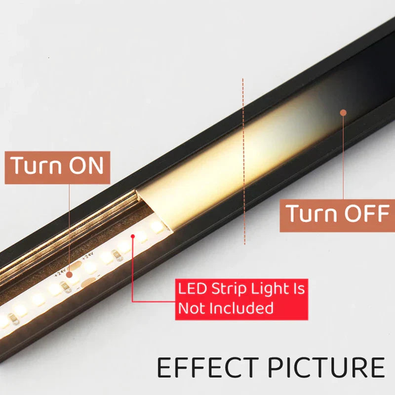 DecorBites™ LED Aluminum Profile for Cabinet Closet Strip Lights