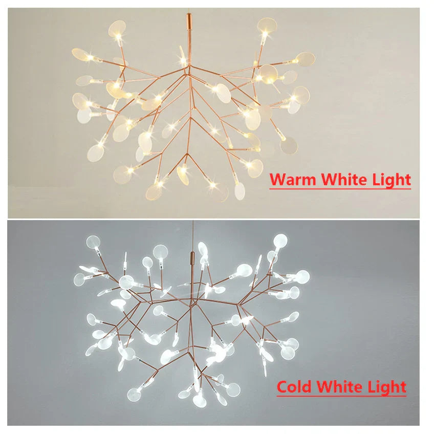 DecorBites™ Luxe Chandelier: Modern Nordic Ceiling Light for Living & Dining Room