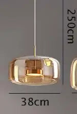 DecorBites™ Glass Pendant Lights for Bedroom Dinning Living Room Lighting Fixtures