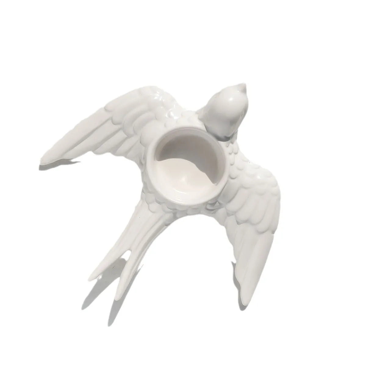 DecorBites™ Golden Bird Ceramic Candle Holder Tray Wedding Decoration