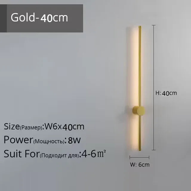 DecorBites™ Creative Staircase Wall Lights: LED Strip Wall Lamp for Living Room