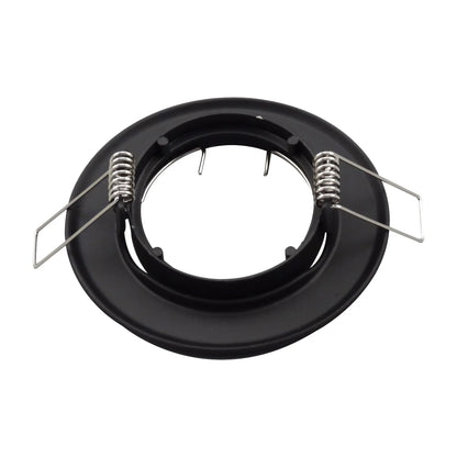 DecorBites™ LED Recessed Downlights Frame - Round Aluminum Spot Lighting Fixture - Black/White/Nickel