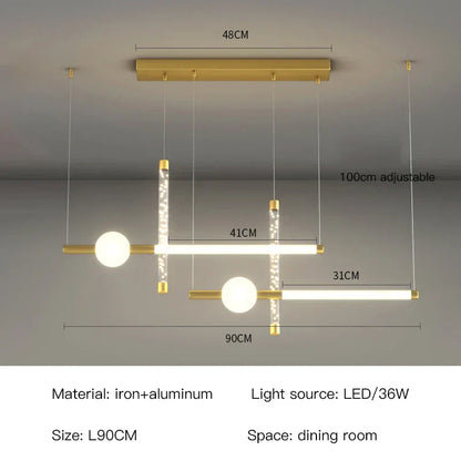 DecorBites™ Black Gold Pendant Lamp | Modern Indoor Light for Dining Room & Kitchen