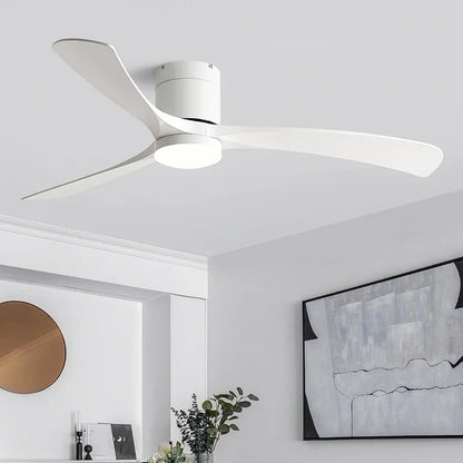 DecorBites™ 46" Modern Black Ceiling Fan with Remote Control and LED Light