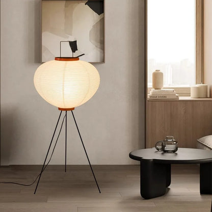 ™ Japanese Rice Paper LED Floor Lamp Retro Standing Light