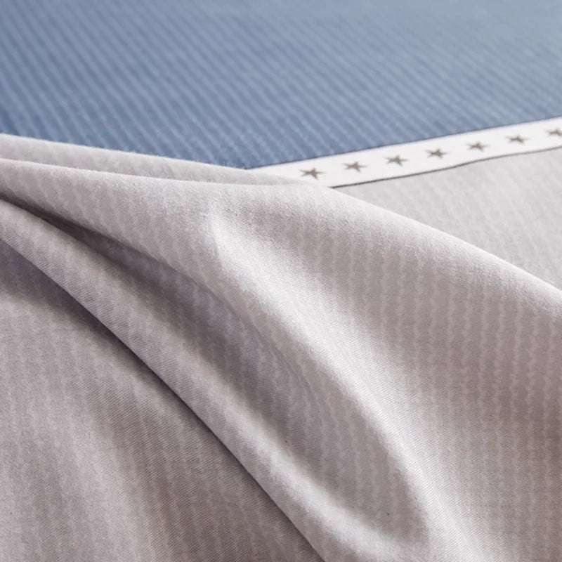DecorBites™ Cotton Single Duvet Cover - Skin Friendly Quilt Cover for Single King Bed