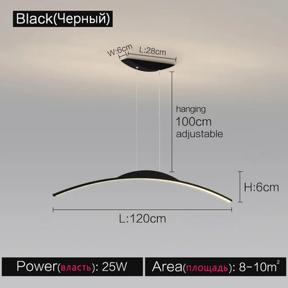 DecorBites™ Black Line Chandelier: Elegant Salon Design, Luxury Lighting for Home and Restaurant