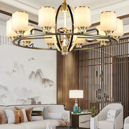 DecorBites™ Luxe Jade Chandelier for Living Room and Villa Hall