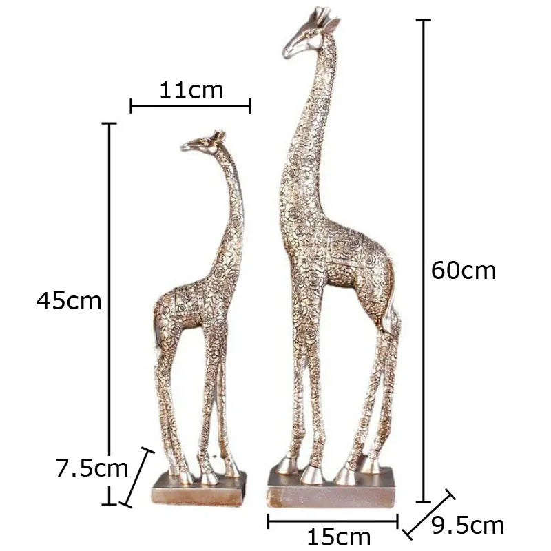 DecorBites™ Giraffe Resin Statue Ornament Desk Decoration Room Aesthetic Decor