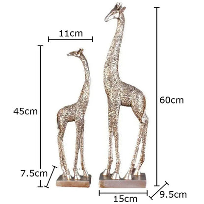 DecorBites™ Giraffe Resin Statue Ornament Desk Decoration Room Aesthetic Decor