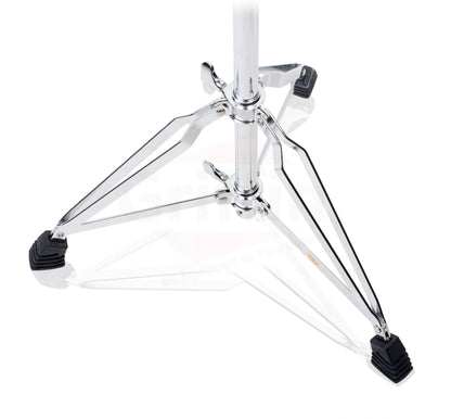 GRIFFIN Concert Stand-Up Snare Drum Stands (2-Pack) - Tall Adjustable Chrome Stand for Practice Pads & Drums - Extended-Height Hardware Mount Holder with Basket Clamp