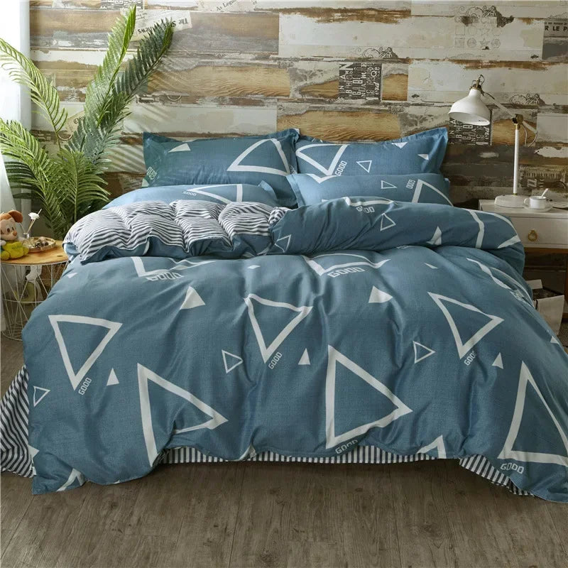 DecorBites™ Cartoon King Size Duvet Set 220x240 with Pillowcase - Skin Friendly & Comfortable