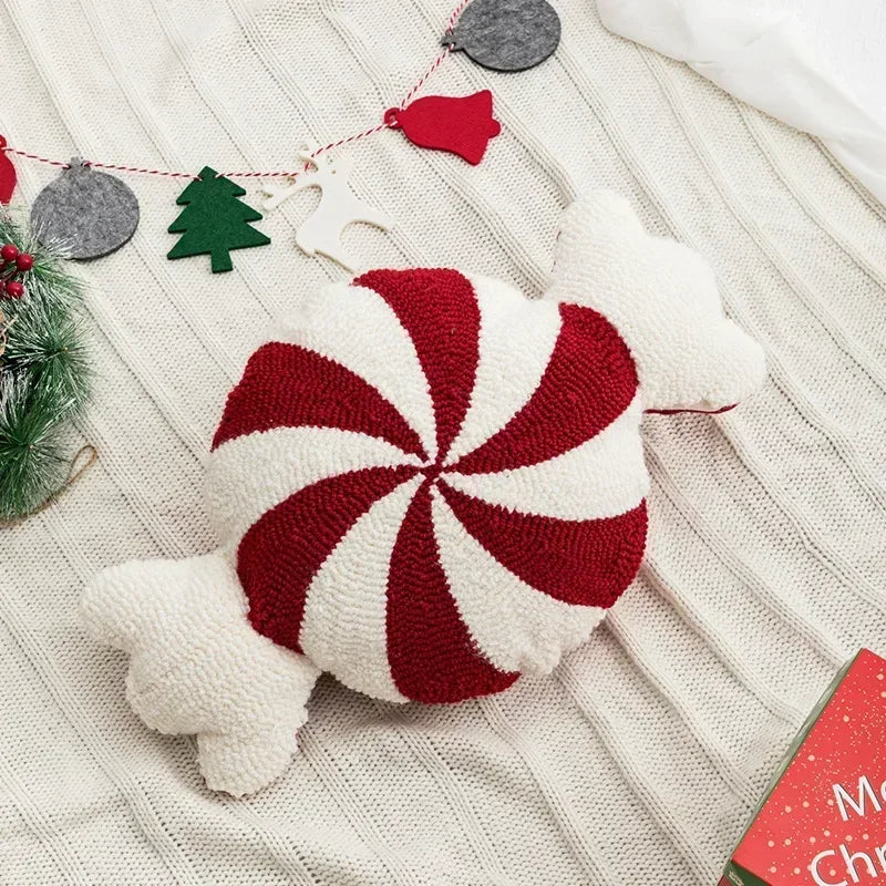DecorBites™ Christmas Candy Cushions: Festive Heteromorphic Decorative Pillows for Sofa