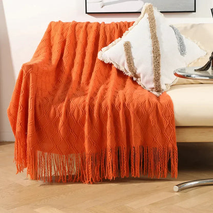 ™ Knitted Woolen Blanket - Cozy Home Accent and Travel Essential