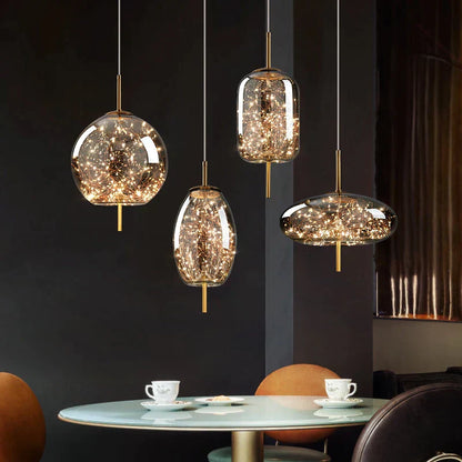 DecorBites™ Crystal Chandelier with LED Light for Modern Kitchen Decor
