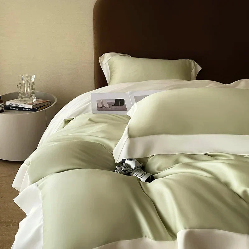 DecorBites™ Eucalyptus Fiber Bedding Set, Summer Coolness, Silky Quilt, Duvet Cover, Sheet Set