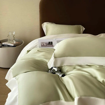 DecorBites™ Eucalyptus Fiber Bedding Set, Summer Coolness, Silky Quilt, Duvet Cover, Sheet Set