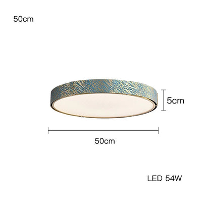DecorBites™ Blue Copper Crystal LED Ceiling Chandelier for Dinning Room