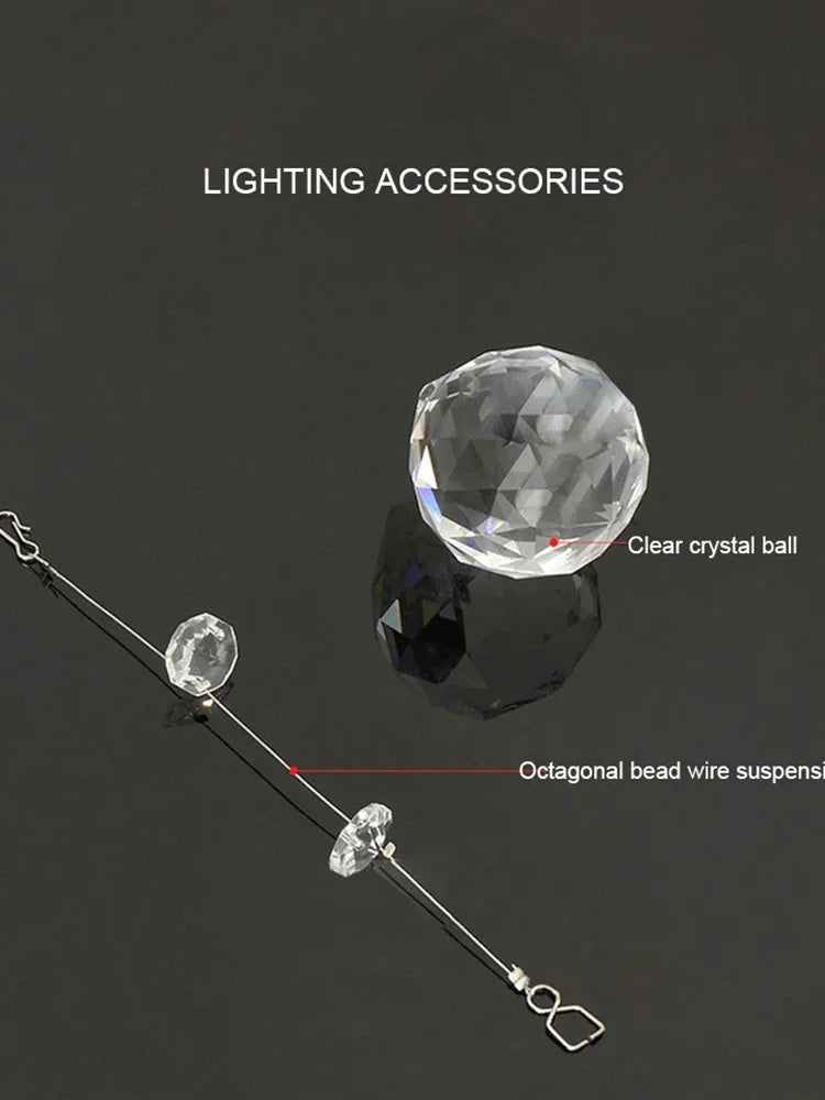 DecorBites™ Crystal Chandelier: Glittering Ceiling Light for Living Room & Hotel Lobby