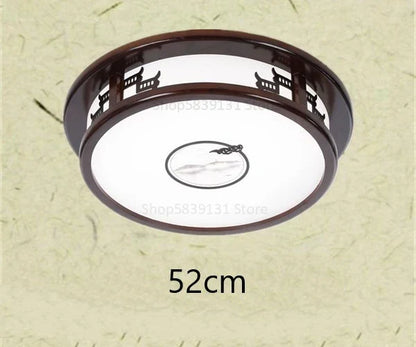 DecorBites™ Antique Style Solid Wood Led Ceiling Light for Living Room Bedroom & Study