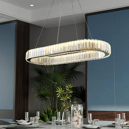DecorBites™ Crystal Ceiling Pendant Chandelier for Luxe Room Decor