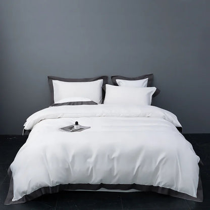 DecorBites™ Brushed Hotel Style Bedding Sets - Solid Color Duvet Set, Skin Friendly, Single Double